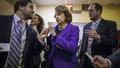 Senate Intelligence Committee Chair Sen. Dianne Feinstein, D-Calif. is pursued by reporters on Capitol Hill in Washington, Tuesday, Dec. 9, 2014.