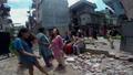 people in Nepal going outside after a 7.3 earthquake