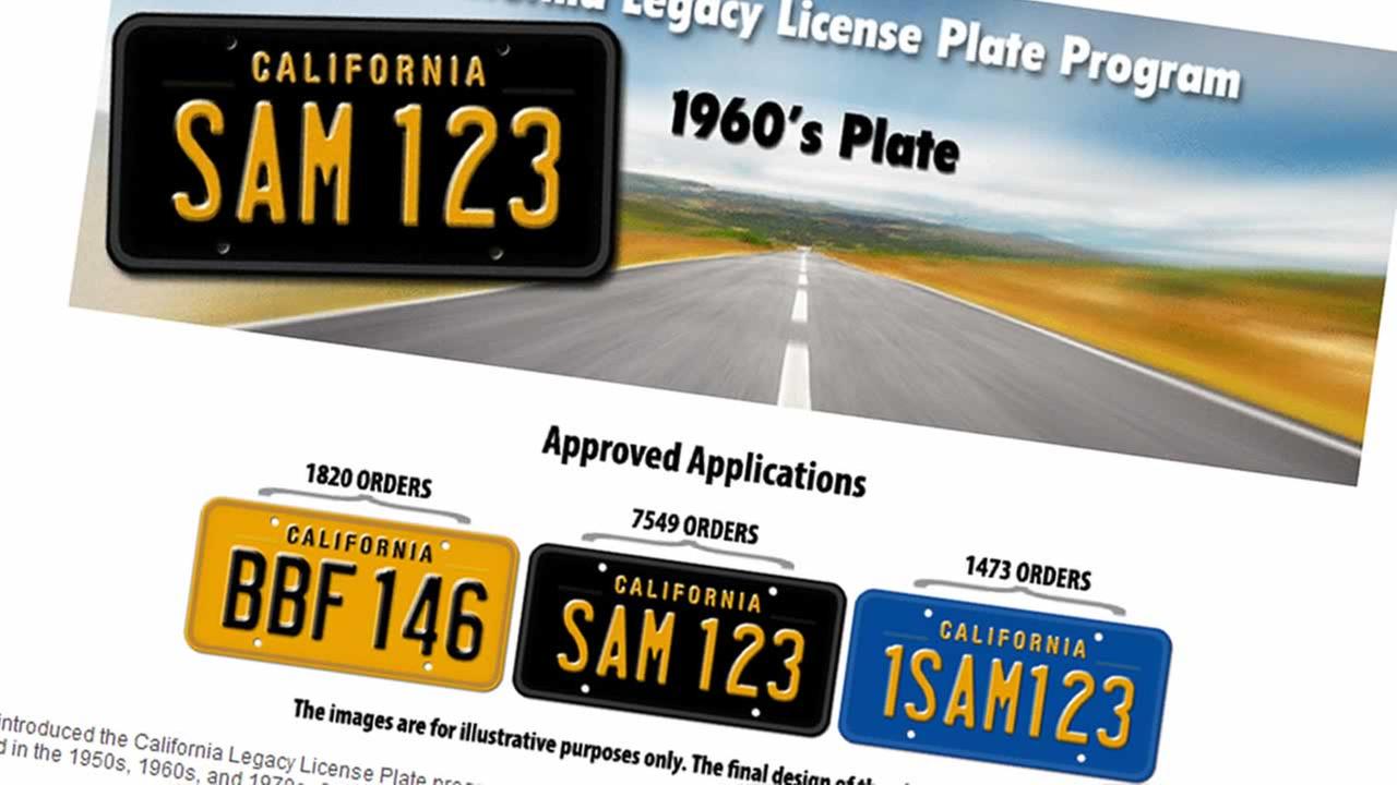 Download California History License Plates