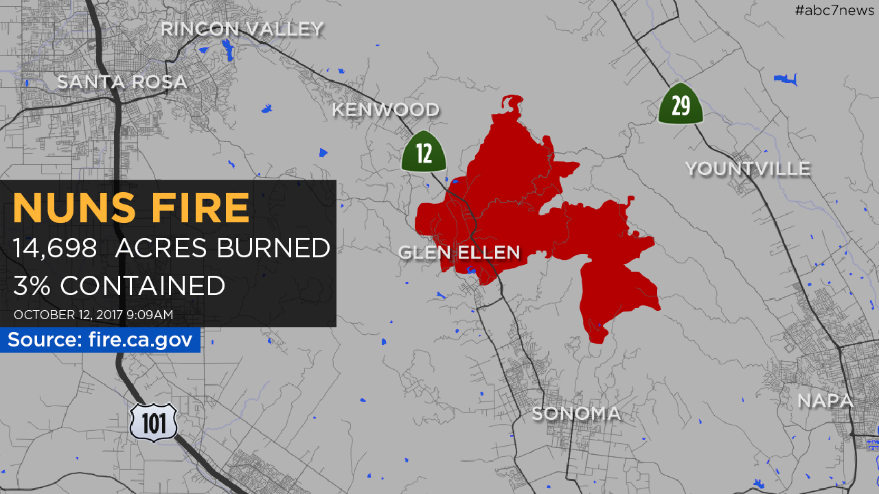 Maps A Look At Each Fire Burning In The North Bay