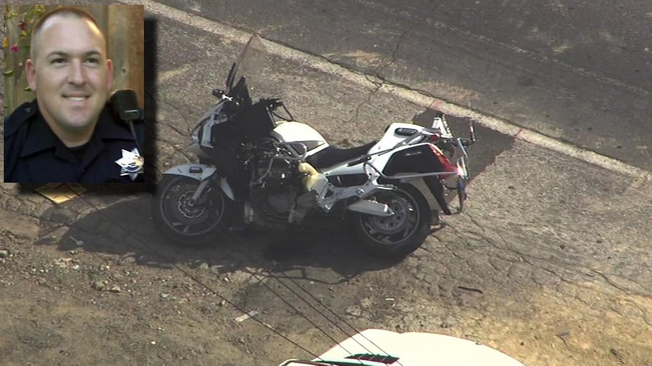 San Jose Police Department motorcycle Officer Michael Katherman is 