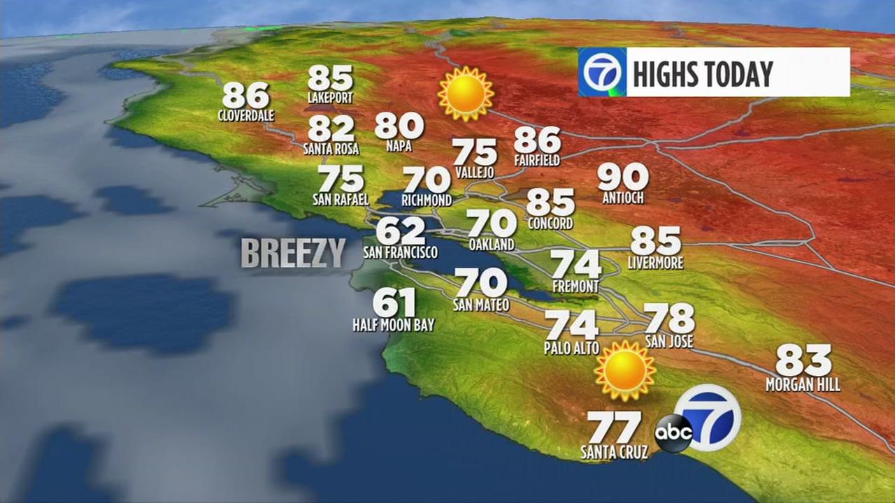 San Francisco Bay Area weather forecast | abc7news.com bay area weather forecast this weekend