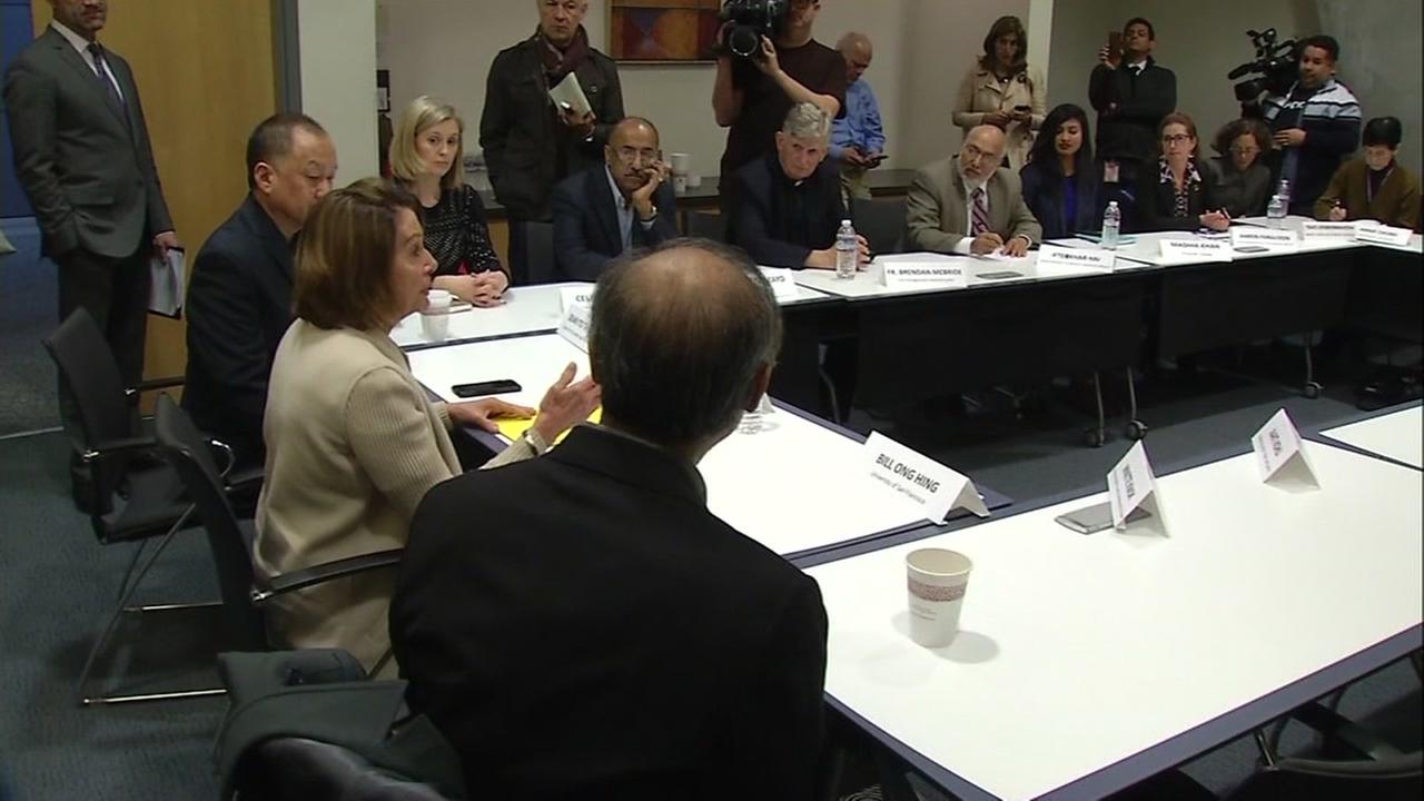 Nancy Pelosi meets with immigration advocates in San Francisco - KGO-TV
