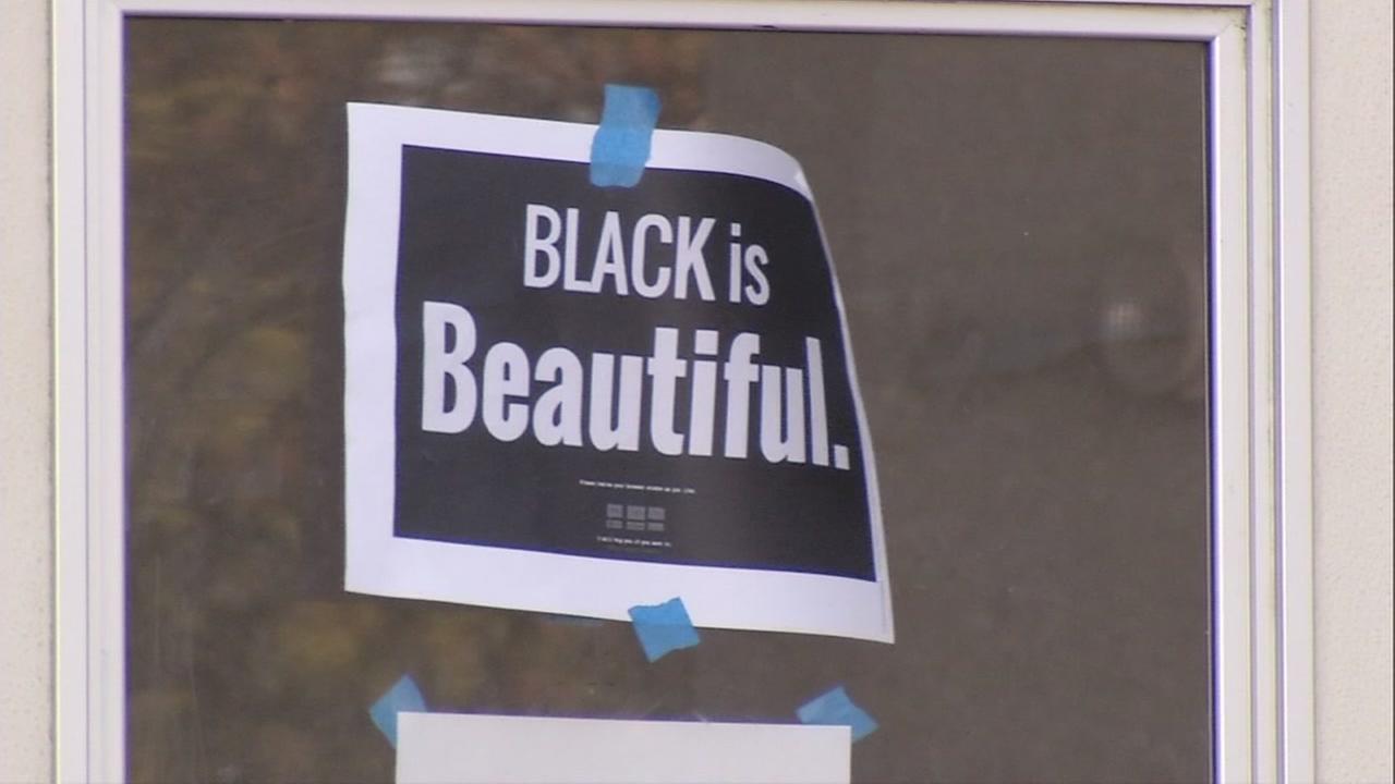 Albany High School students greeted with signs of support after racist Instagram protest - KGO-TV