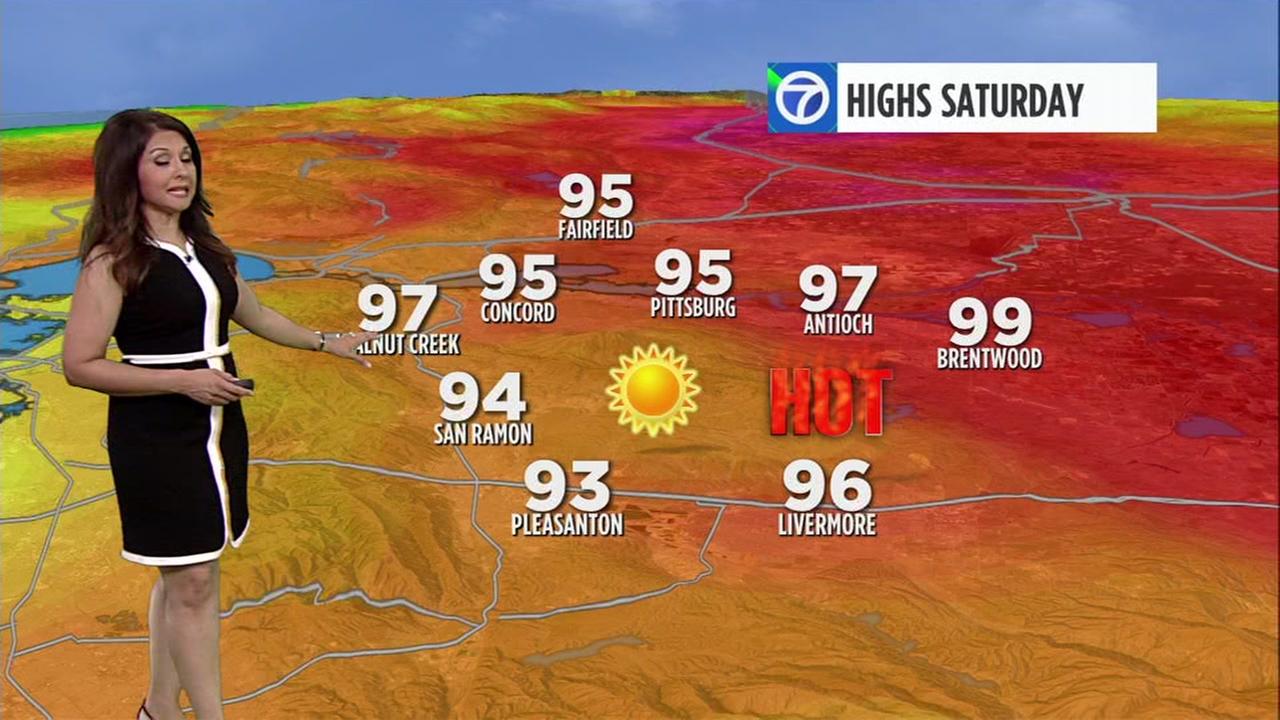 AccuWeather forecast for Saturday