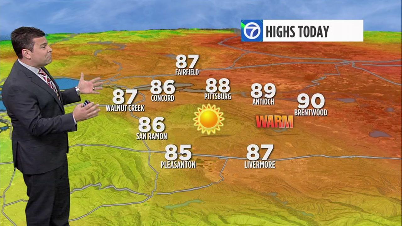 Oakland Hills hit by sudden hail storm