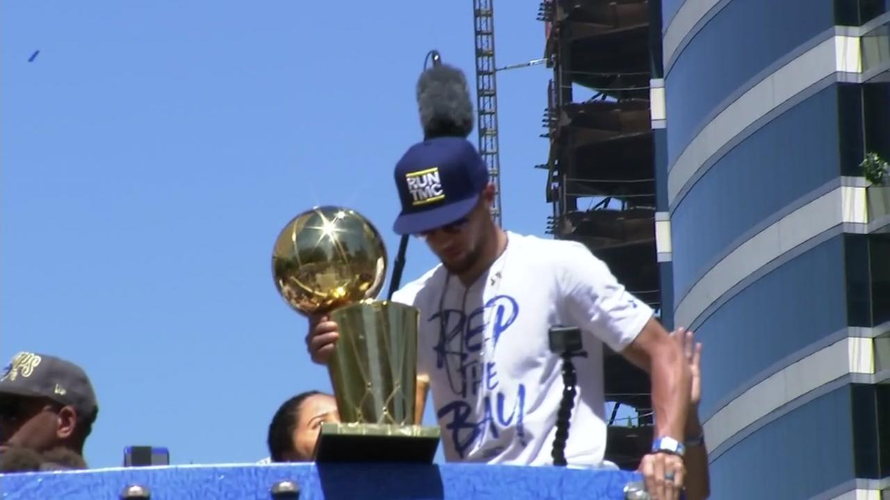 VIDEO Stephen Curry lives his best life with the Larry O'Brien trophy