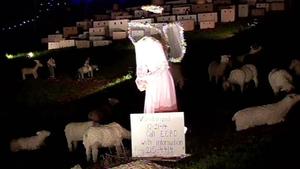 headless angel at El Cerrito nativity scene 