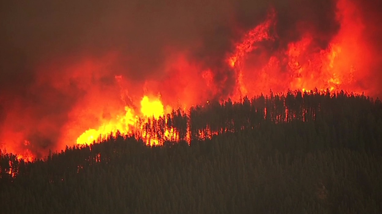 The Valley Fire in Lake County, Calif. burned thousands of acres on Sunday, September 13, 2015. <span class=meta>KGO-TV</span>