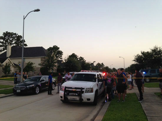<div class='meta'><div class='origin-logo' data-origin='none'></div><span class='caption-text' data-credit='Photo/ABC-13'>Photos from standoff  in north Harris County, Wednesday, July 9, 2014.</span></div>