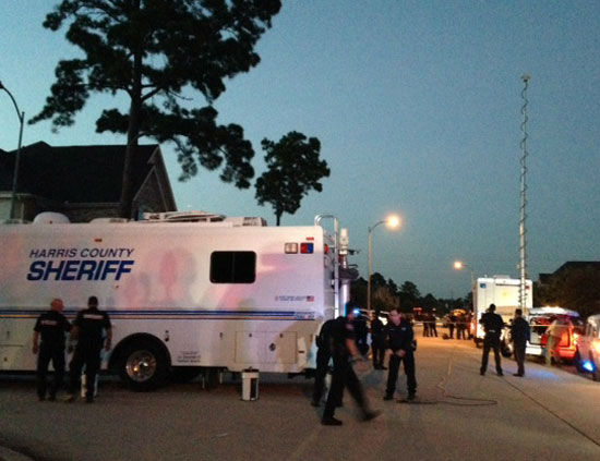 <div class='meta'><div class='origin-logo' data-origin='none'></div><span class='caption-text' data-credit='Photo/ABC-13'>Photos from standoff  in north Harris County, Wednesday, July 9, 2014.</span></div>