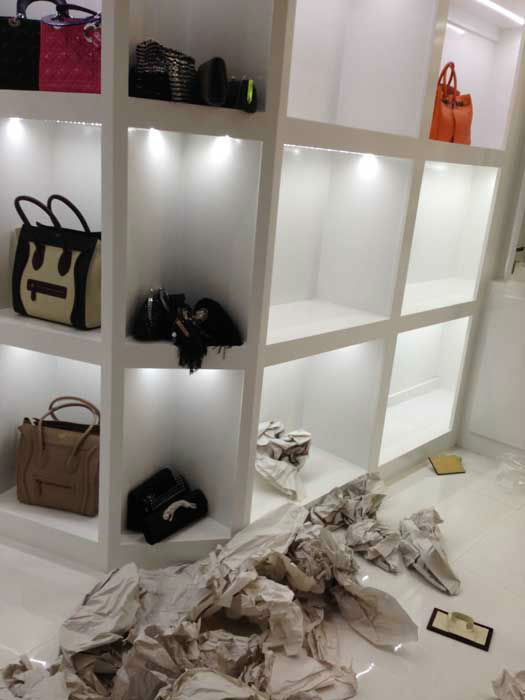 A look inside the 3,000 square-feet designer closet after it was ransacked <span class=meta>ABC Photo/ KTRK</span>