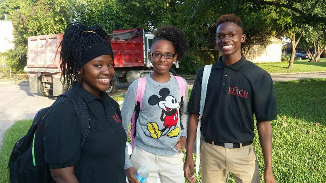 Pictured in middle, Janecia Chatman, 14, died from her injuries.  Two injured students identified as (Left) Lakeshia Williams, 17, (Right) Brandon Williams, 17 <span class=meta></span>