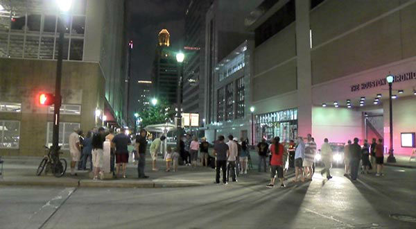 The former 18-story Houston Club Building was imploded this morning <span class=meta>KTRK Photo</span>
