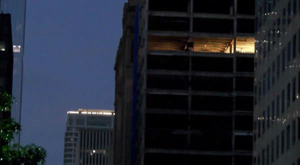 The former 18-story Houston Club Building was imploded this morning <span class=meta>KTRK Photo</span>