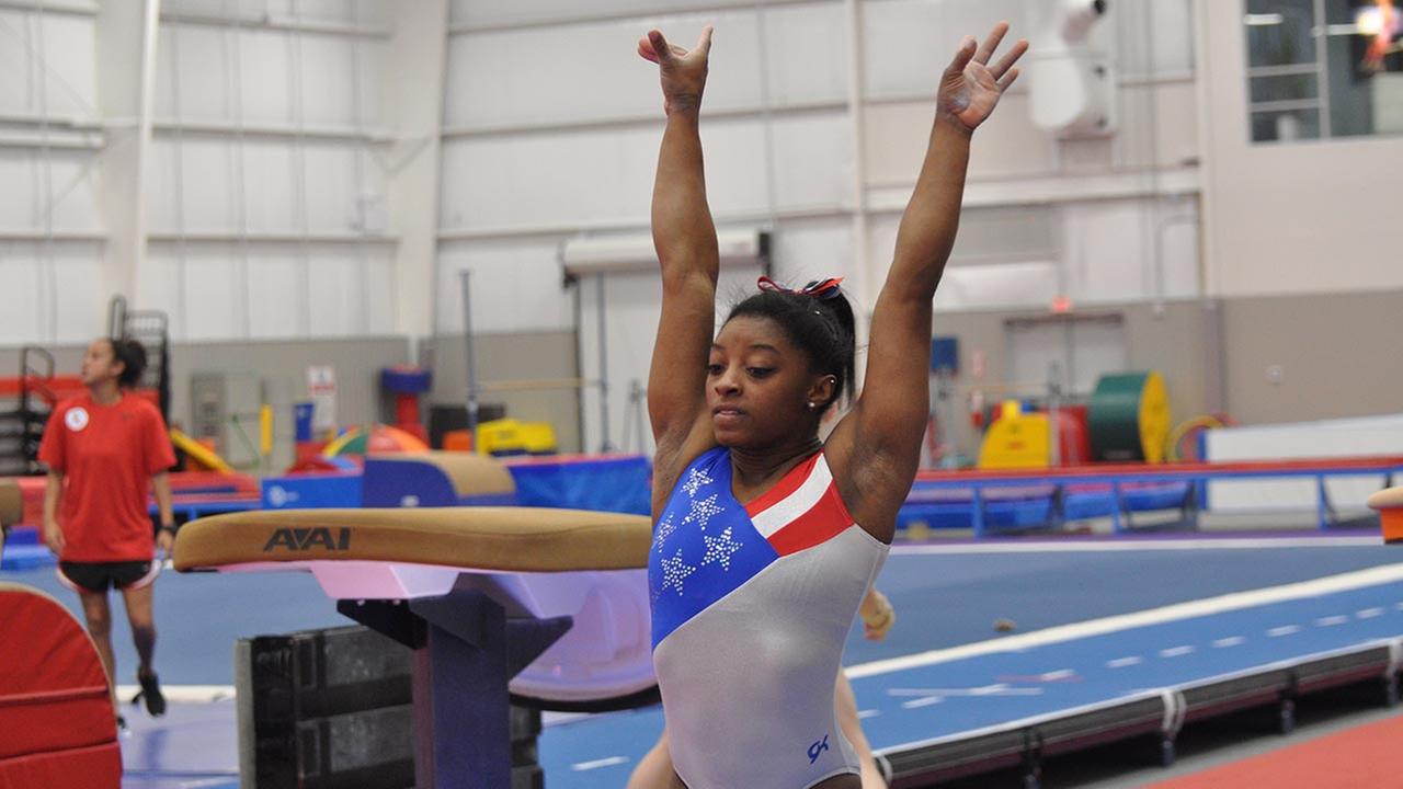 Olympic gymnast Simone Biles returns to Houston on Wednesday