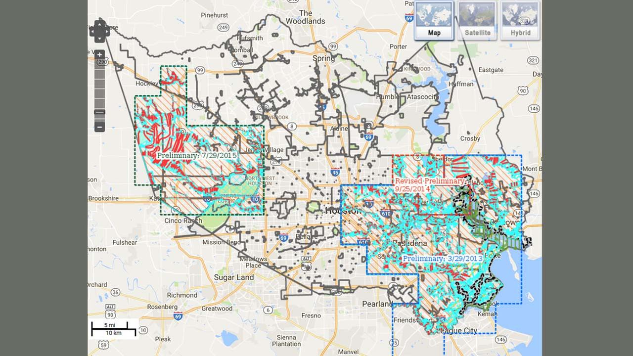 FEMA releases new Houston flood map