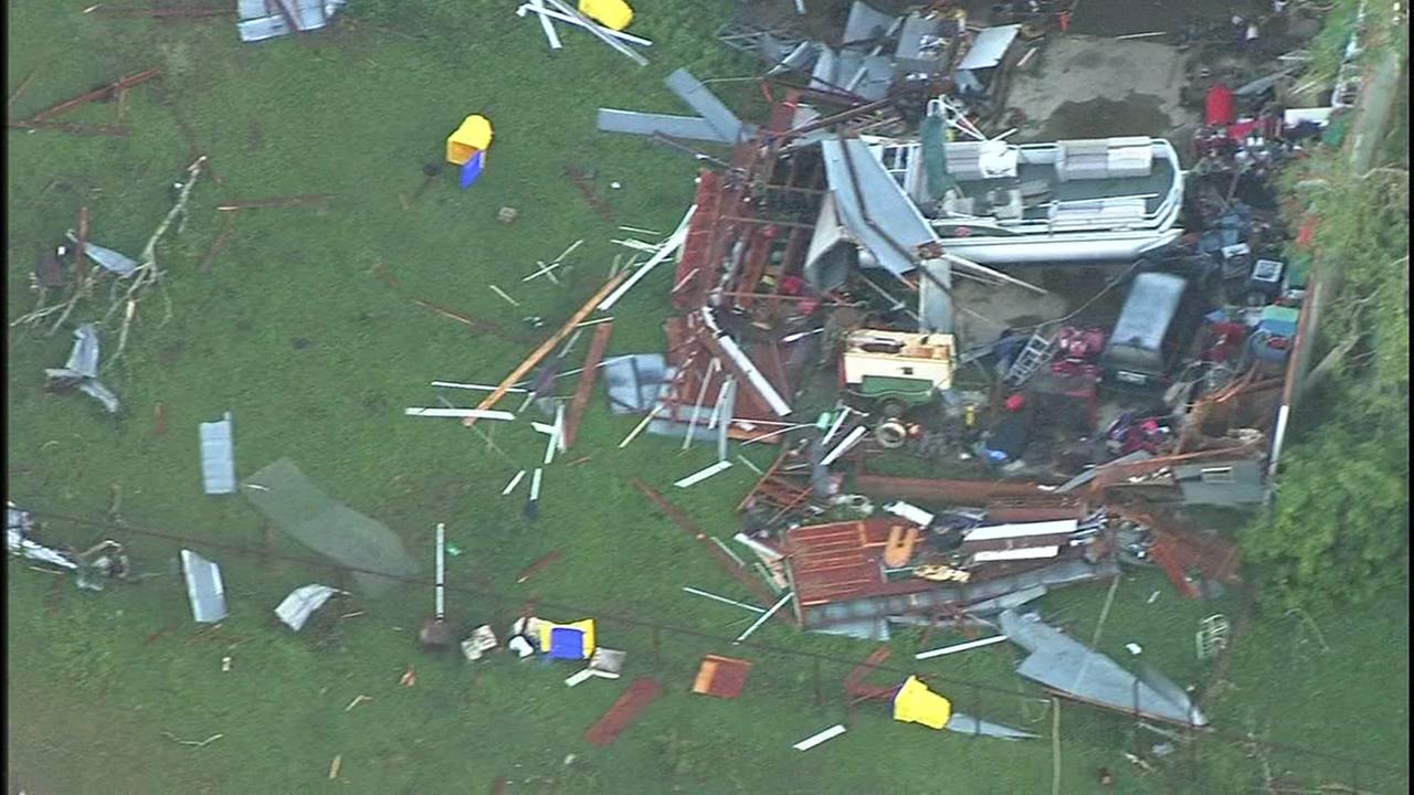 Severe weather moves through SE Texas, ravages Sealy