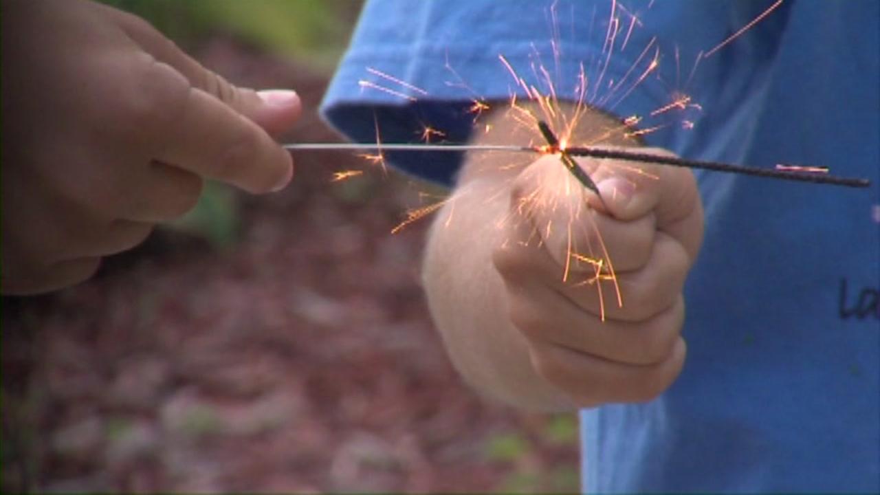 The dangers of using sparklers