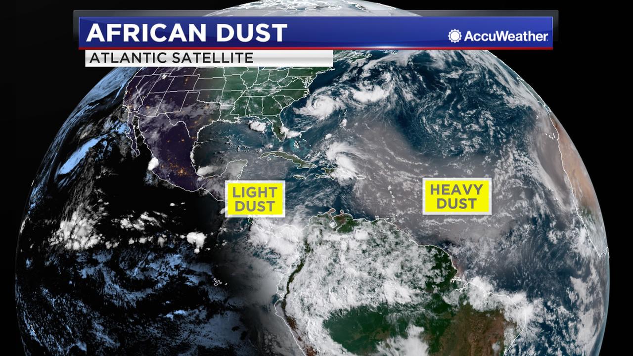 IT'S HERE Heavy African dust has arrived in Houston and it could