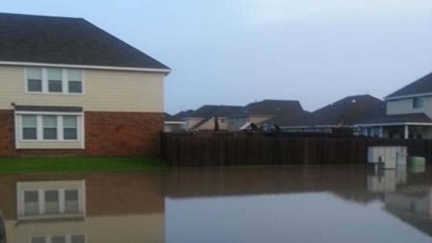 Flooding homes damage