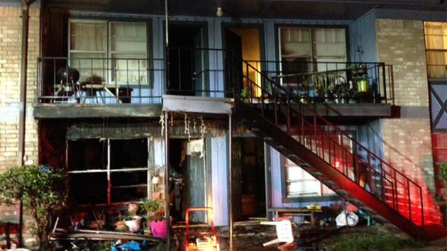 Six injured after apartment fire