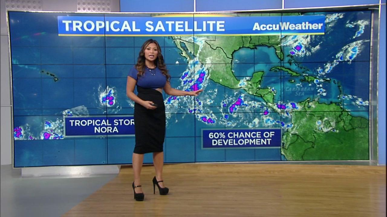 Tropical Storm Nora heading into the Central Pacific
