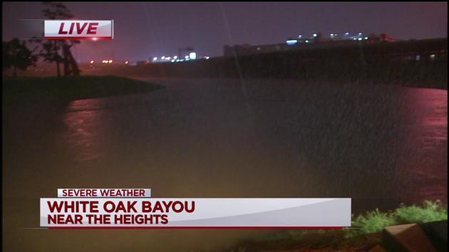 White Oak Bayou rising