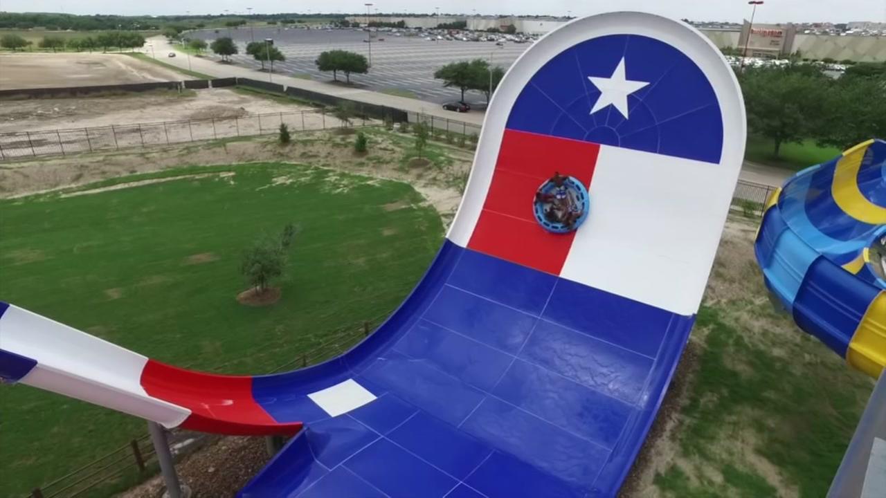 VIDEO abc13's Foti Kallergis slides at Typhoon Texas