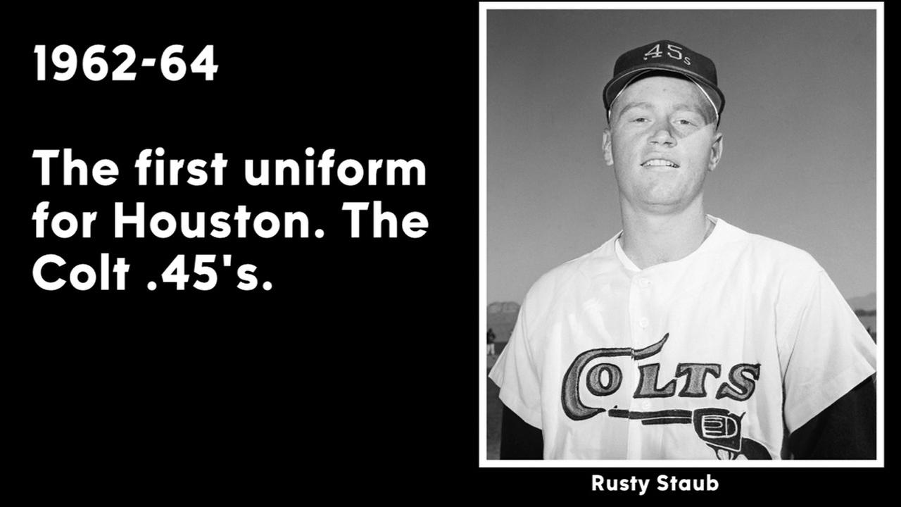 Astros uniforms through the years