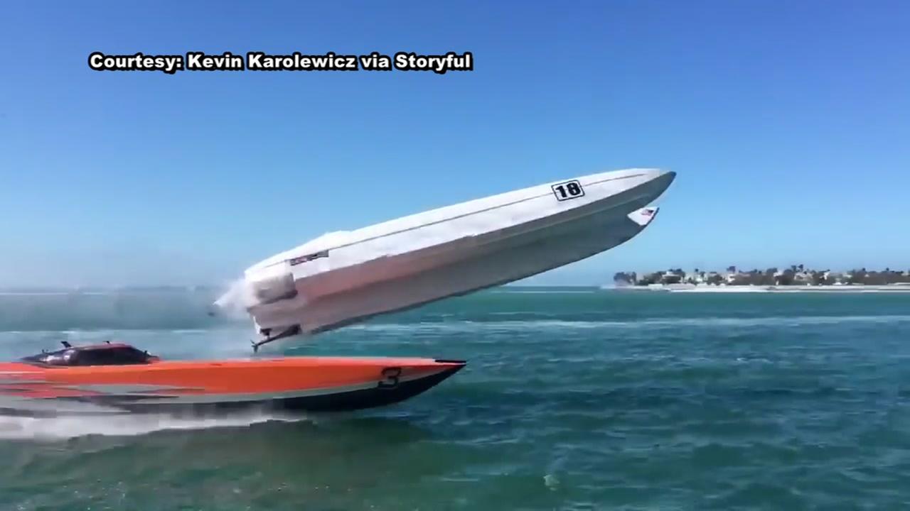 Dramatic video shows super boat crash at Key West World Championship