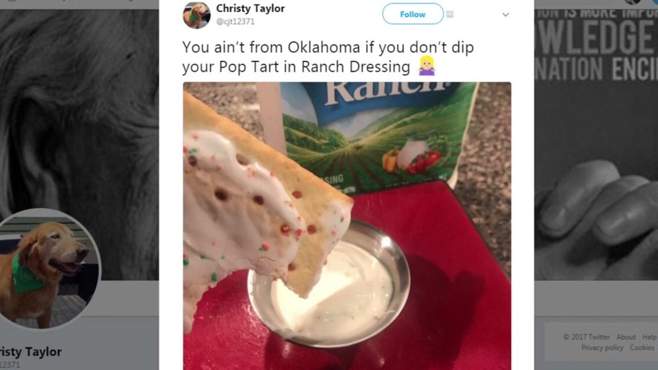 Oklahoma woman swears by Pop Tarts with ranch dressing