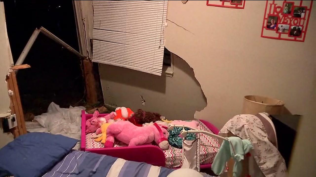 Woman crashes Chevy sedan into toddlers bedroom in Spring