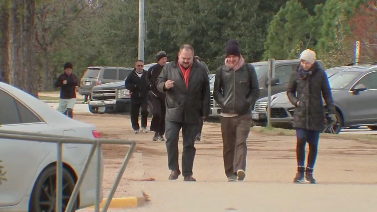 Houstonians out in the cold