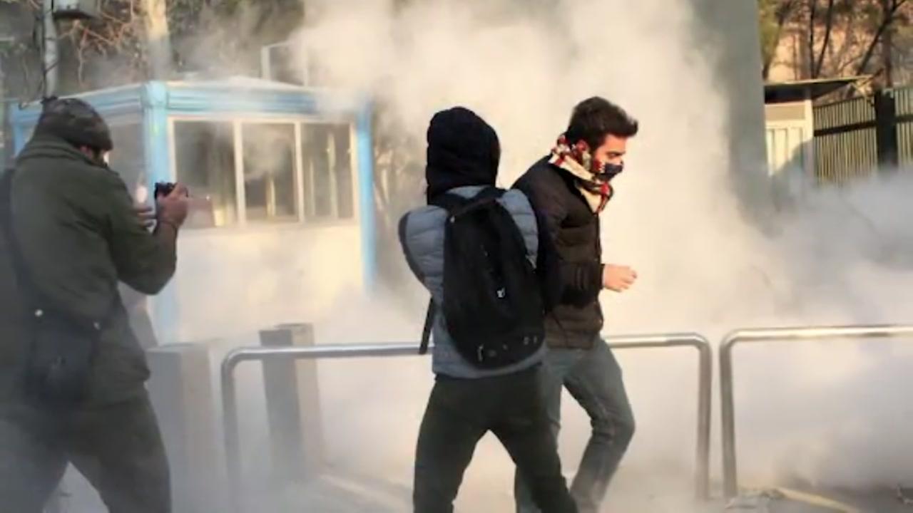 Iran protests have violent night
