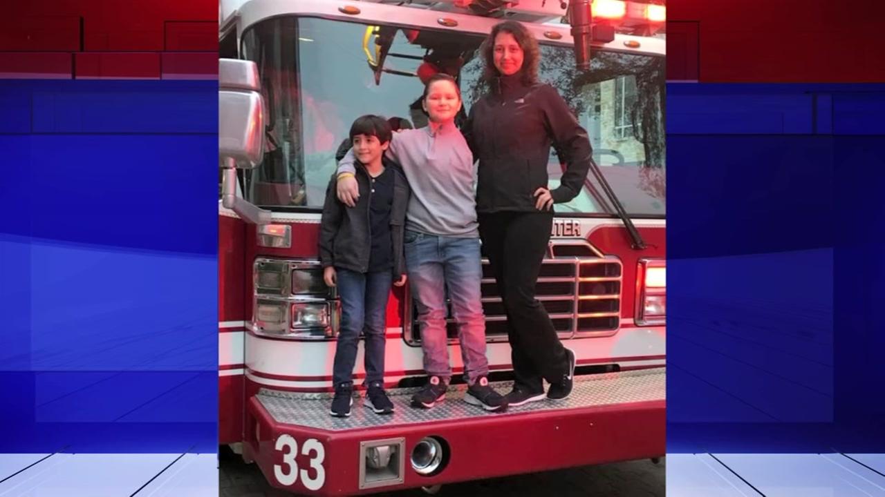 Boy with cancer becomes honorary Houston firefighter