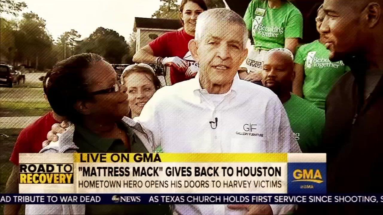 Harvey survivor receives life-changing donation from Mattress Mack