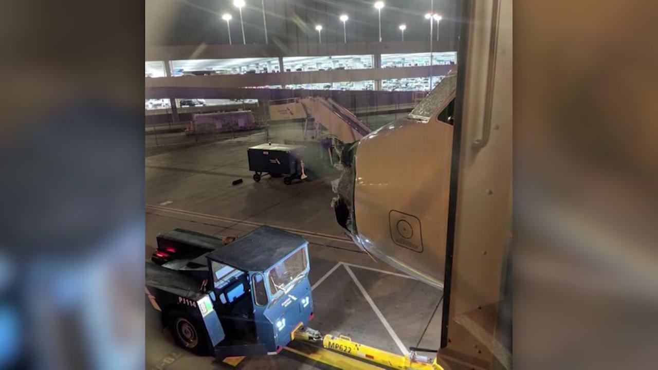 American Airlines plane damaged by hail forced to make emergency