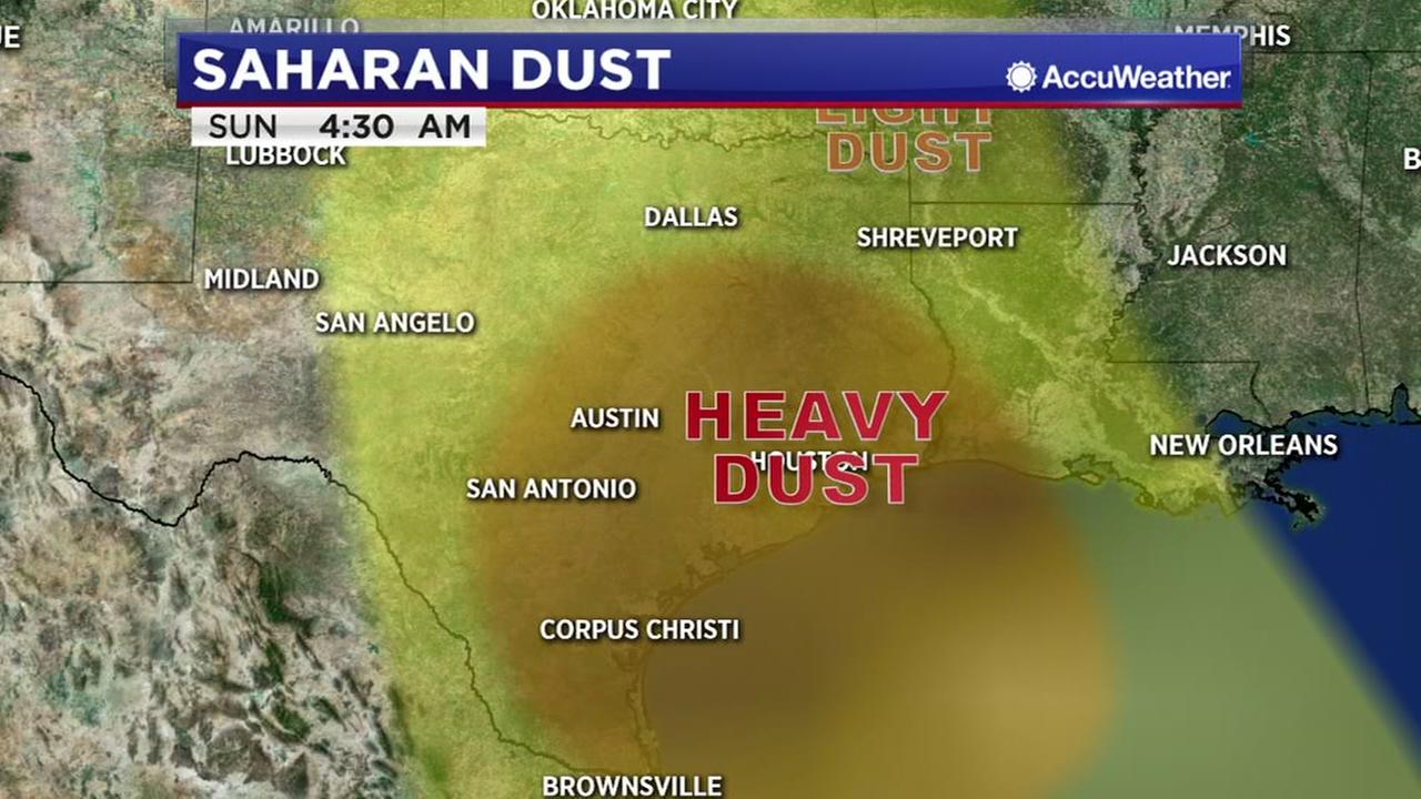 One Minute Weather African dust this weekend, wet weather next week