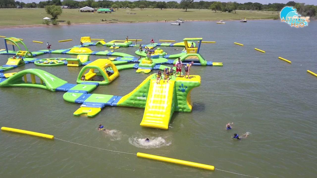 Altitude H20 opens floating trampoline waterpark in Rosharon