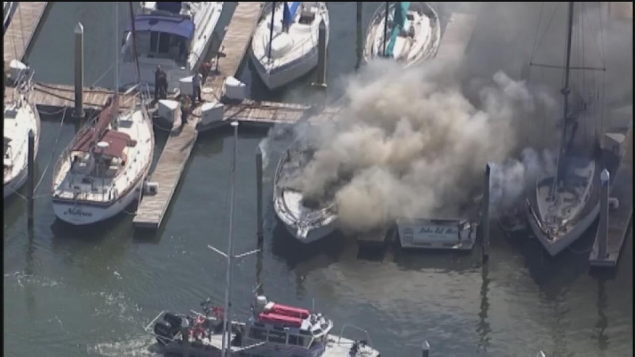Boat owner injured in explosion and fire in Kemah marina