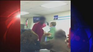 student assault teacher caught assaulting substitute cell phone nimitz