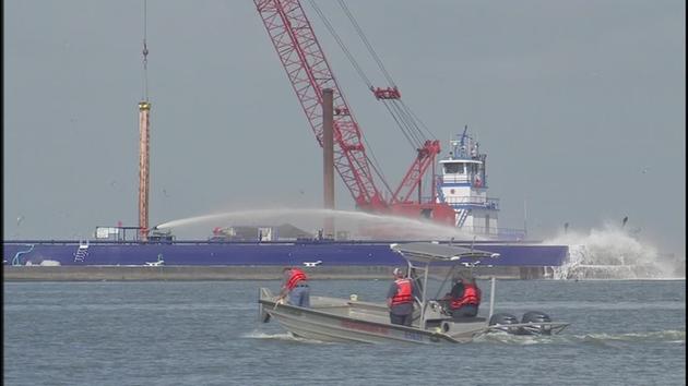 Two barges collide in Houston Ship Channel