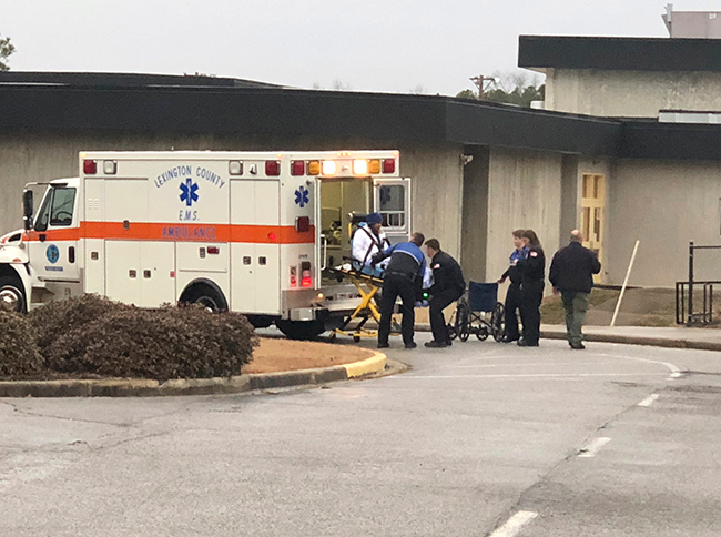 <div class='meta'><div class='origin-logo' data-origin='AP'></div><span class='caption-text' data-credit=''>An injured passenger from an Amtrak train derailment in Cayce, S.C. is moved from the Pine Ridge Middle School in Columbia, Sunday, Feb. 4, 2018. (AP Photo/Meg Kinnard)</span></div>