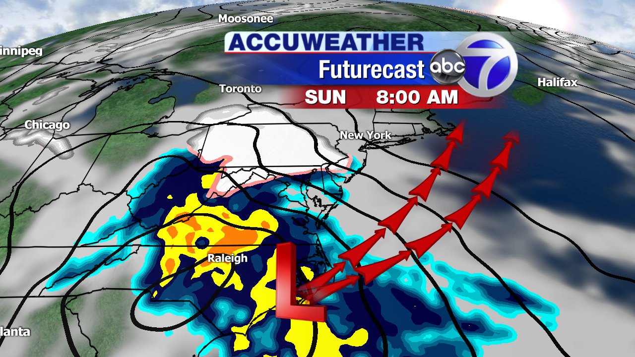 AccuWeather Alert Tracking spring snow for New York City area this