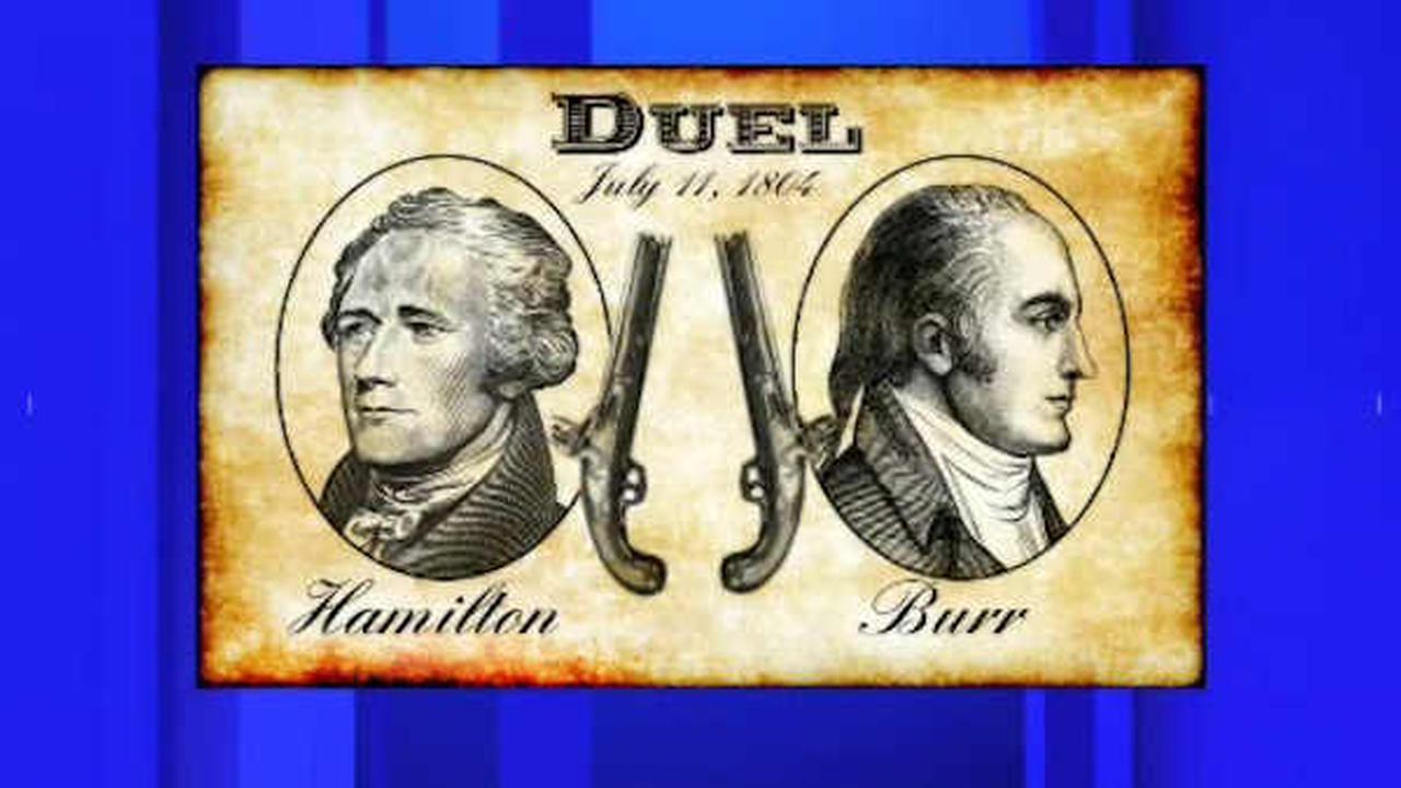 the duel between the alexander hamilton and aaron burr Aaron burr and alexander hamilton held their duel in weehawken, new jersey, on july 11, 1804 hamilton was mortally wounded and died the next day, july 12 aaron burr was charged with murder in. the duel between the alexander hamilton and aaron burr Aaron burr and alexander hamilton held their duel in weehawken, new jersey, on july 11, 1804 hamilton was mortally wounded and died the next day, july 12 aaron burr was charged with murder in.