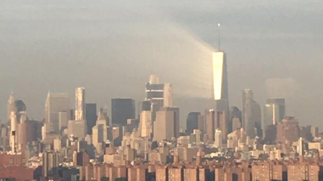 PHOTOS: Striking ray of light beams off World Trade Center days before 9/11 anniversary