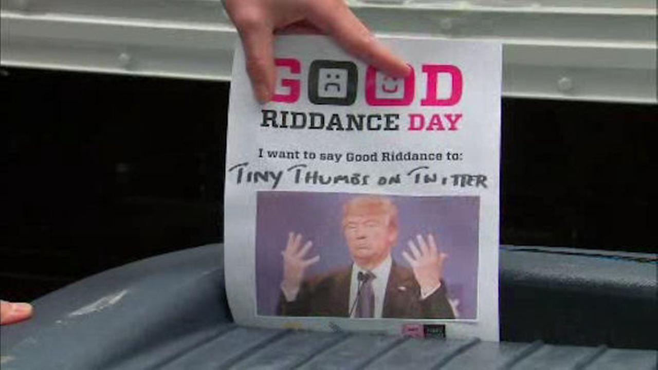 Public says 'Good Riddance' to 2016 with 10th annual event in Times Square