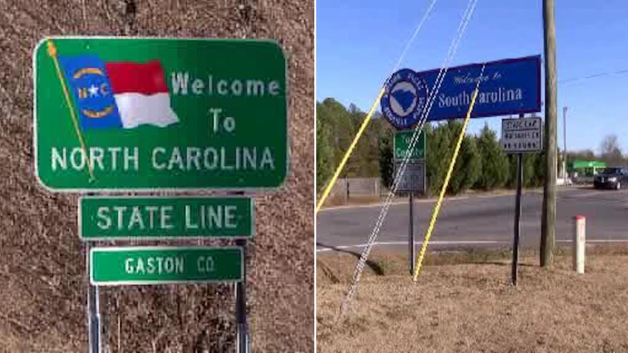 Border of North Carolina and South Carolina to realign on January 1st