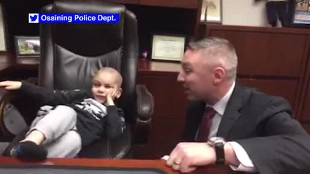 5-year-old who was police chief for a day, now cancer-free - KTRK-TV